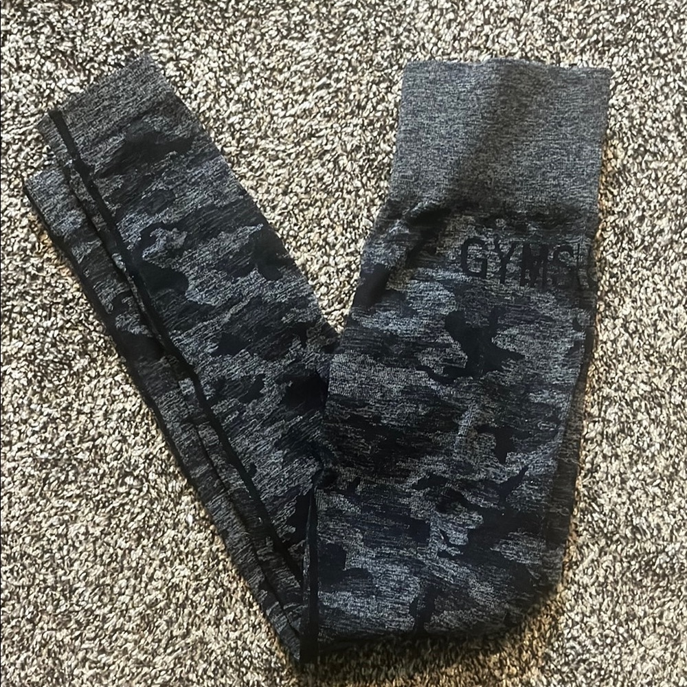 Gymshark Camo Black Leggings